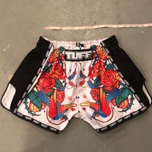 Muai Thai Tuff brand retro style shorts.